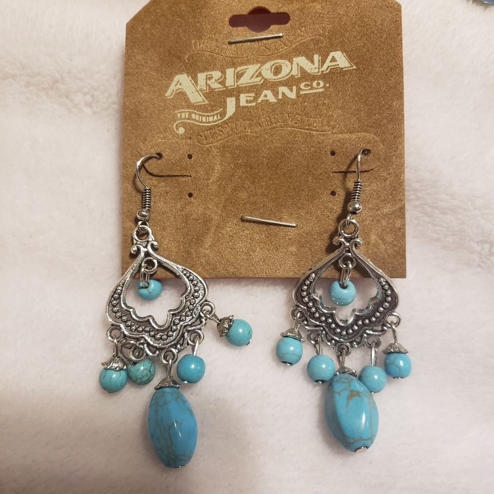 ❤5 for $25 New Arizona blue/silver earrings